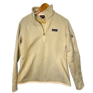 Patagonia | W's Better Sweater, 1/4-Zip, Tan, Cream, Long Sleeve, Women’s Large